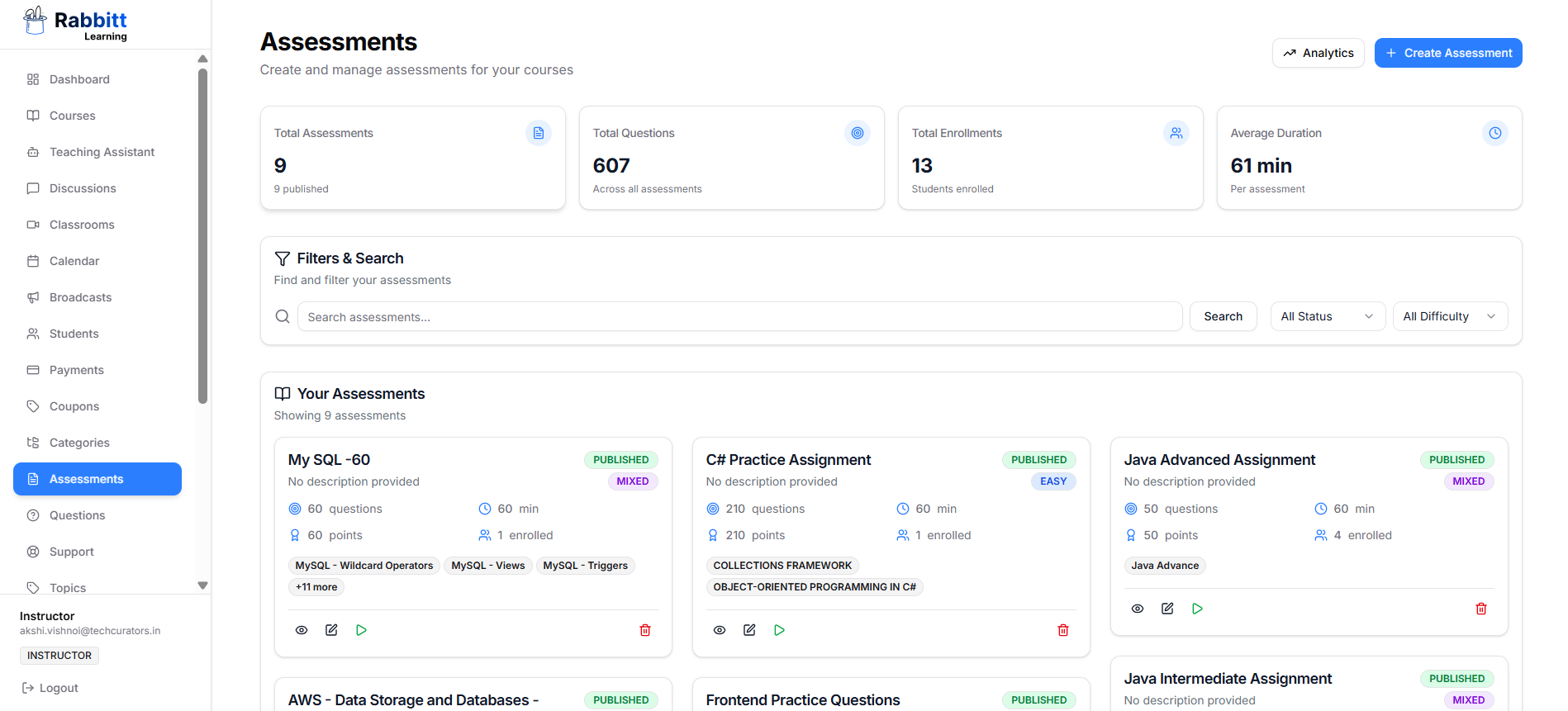 Assessment Management